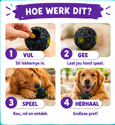 Snuffels se Kou-Koning™ Interaktiewe Honde-bederfiebal