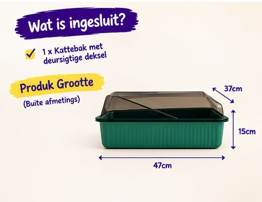 Snuffels se Skoon-Snoet™ – Semi-Toe Kattebak
