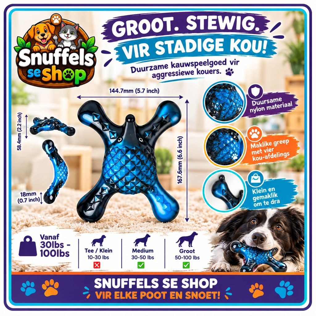Sterk Interaktiewe Honde-Kou Speelding | Met Bederfies & 360° Beweging