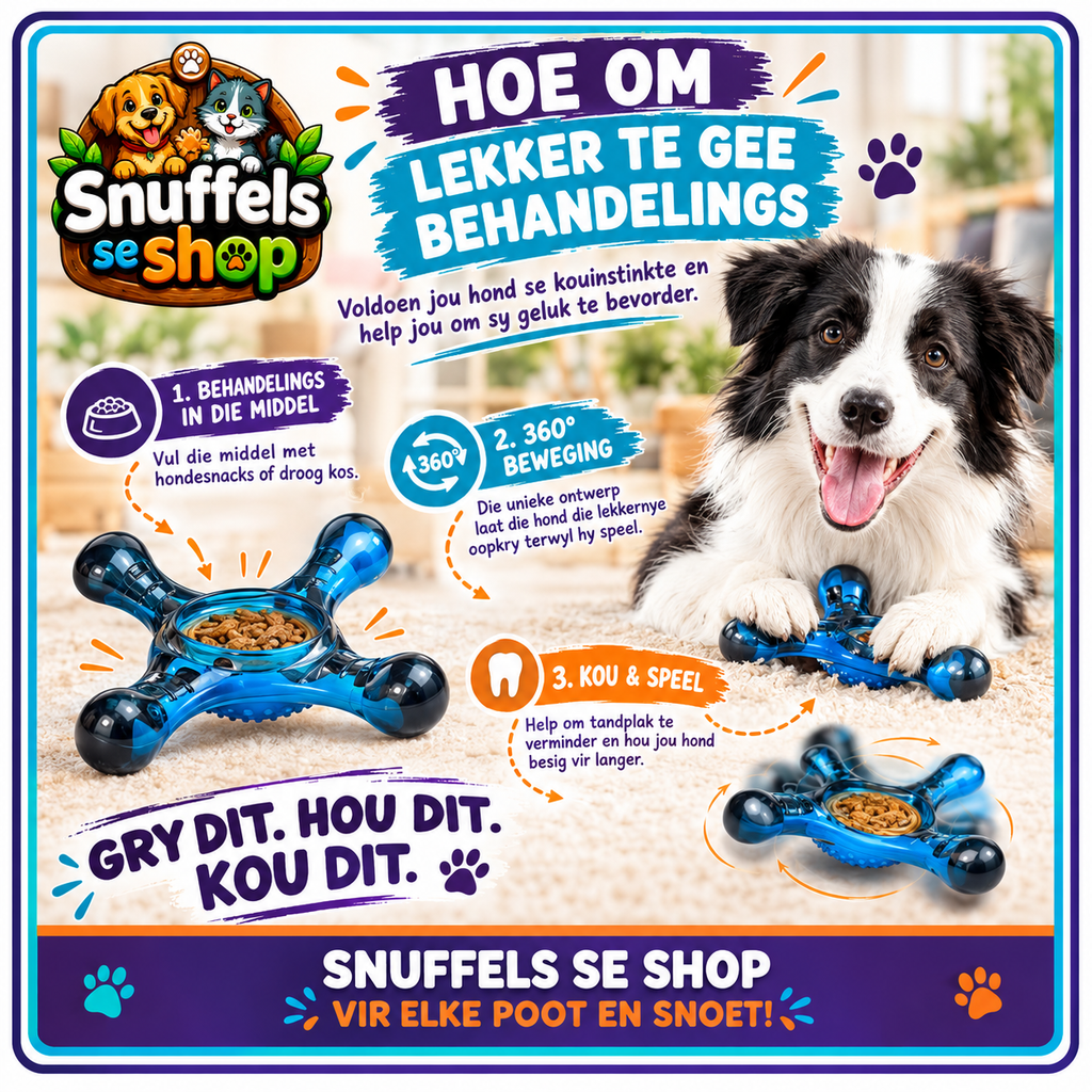 Sterk Interaktiewe Honde-Kou Speelding | Met Bederfies & 360° Beweging