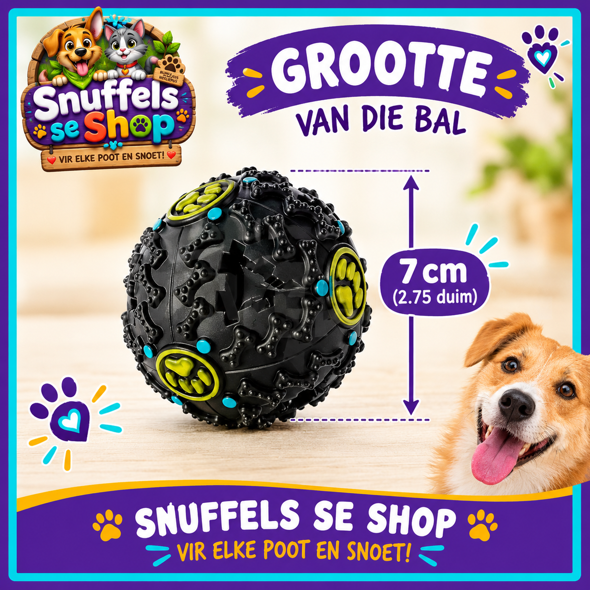 Snuffels se Kou-Koning™ Interaktiewe Honde-bederfiebal